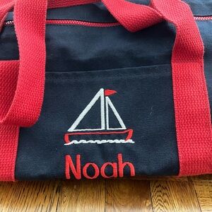 NOAH - Nautical Embroidered Twill Duffle Bag